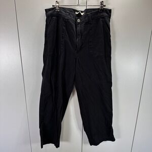 Levi's Women’s 31 Utility Pant Black Casual Cropped‎ Trousers Minimalist